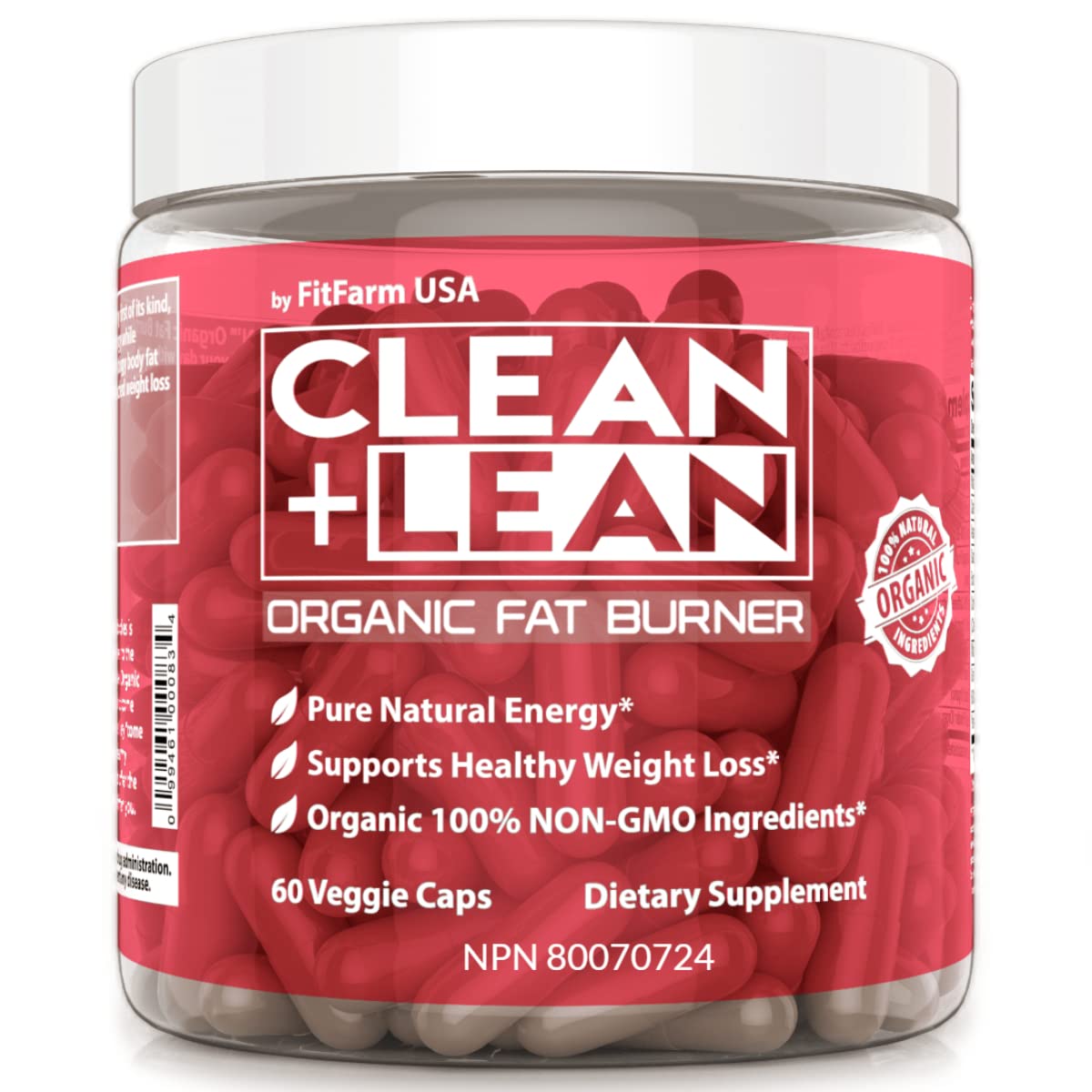 CLEAN+LEAN ORGANIC FAT BURNER: FIRST EVER 100% ORGANIC FAT BURNER!