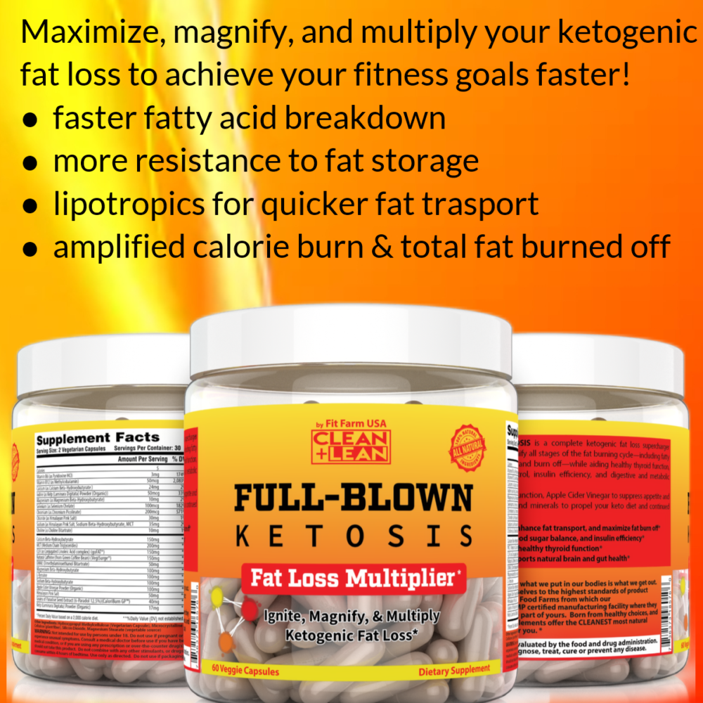 CLEAN+LEAN FULL-BLOWN KETOSIS: KETOGENIC FAT LOSS MULTIPLIER