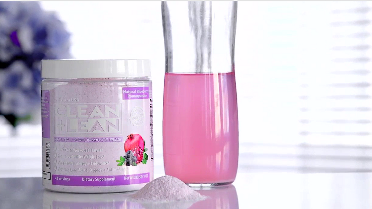 Clean + Lean Natural Performance Plus: Ultra-Clean Workout Catalyst (Blueberry Pomegranate Flavor)